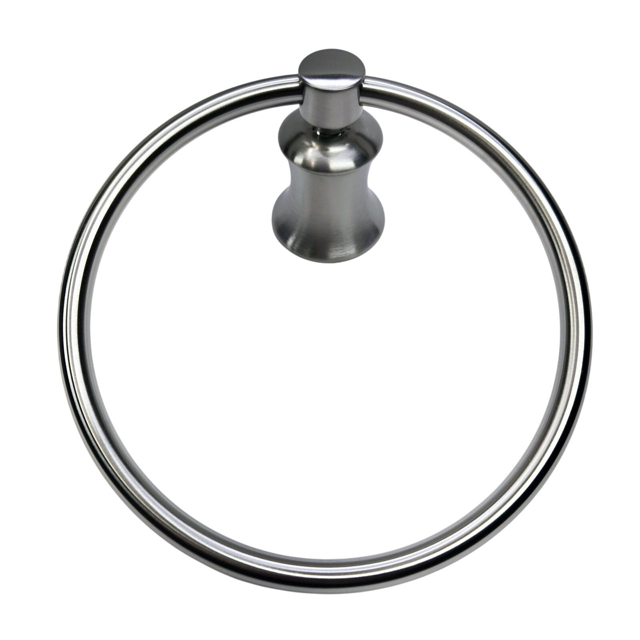 Signature Hardware 446873 Pendleton 6-1/2" Towel Ring - Brushed Nickel