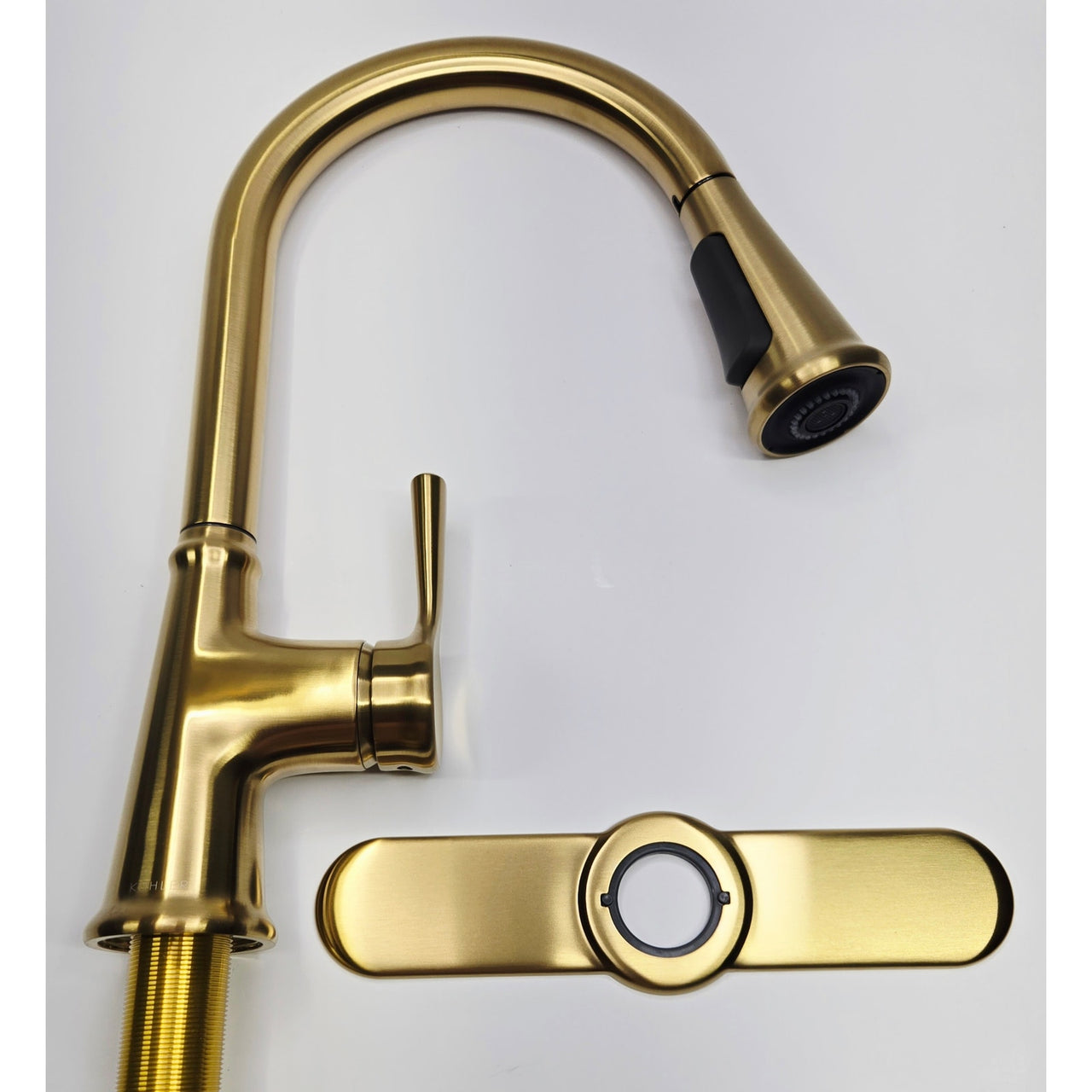 Kohler R21415-2MB Tyne Pull-Down Sprayer Kitchen Faucet - Brushed Moderne Brass