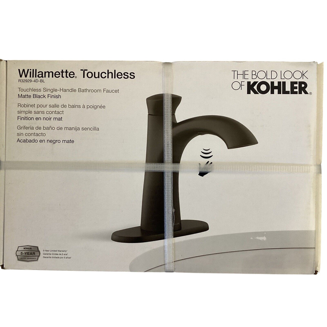 Kohler R32929-4D-BL Willamette Touchless Bathroom Faucet - Matte Black