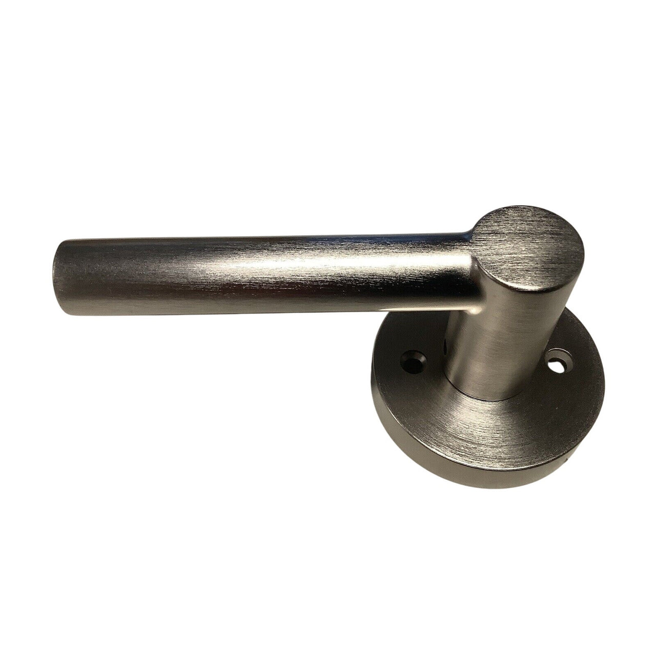 Signature Hardware 466711 Ewing Dummy Door Round Rod Lever Handle - Brush Nickel