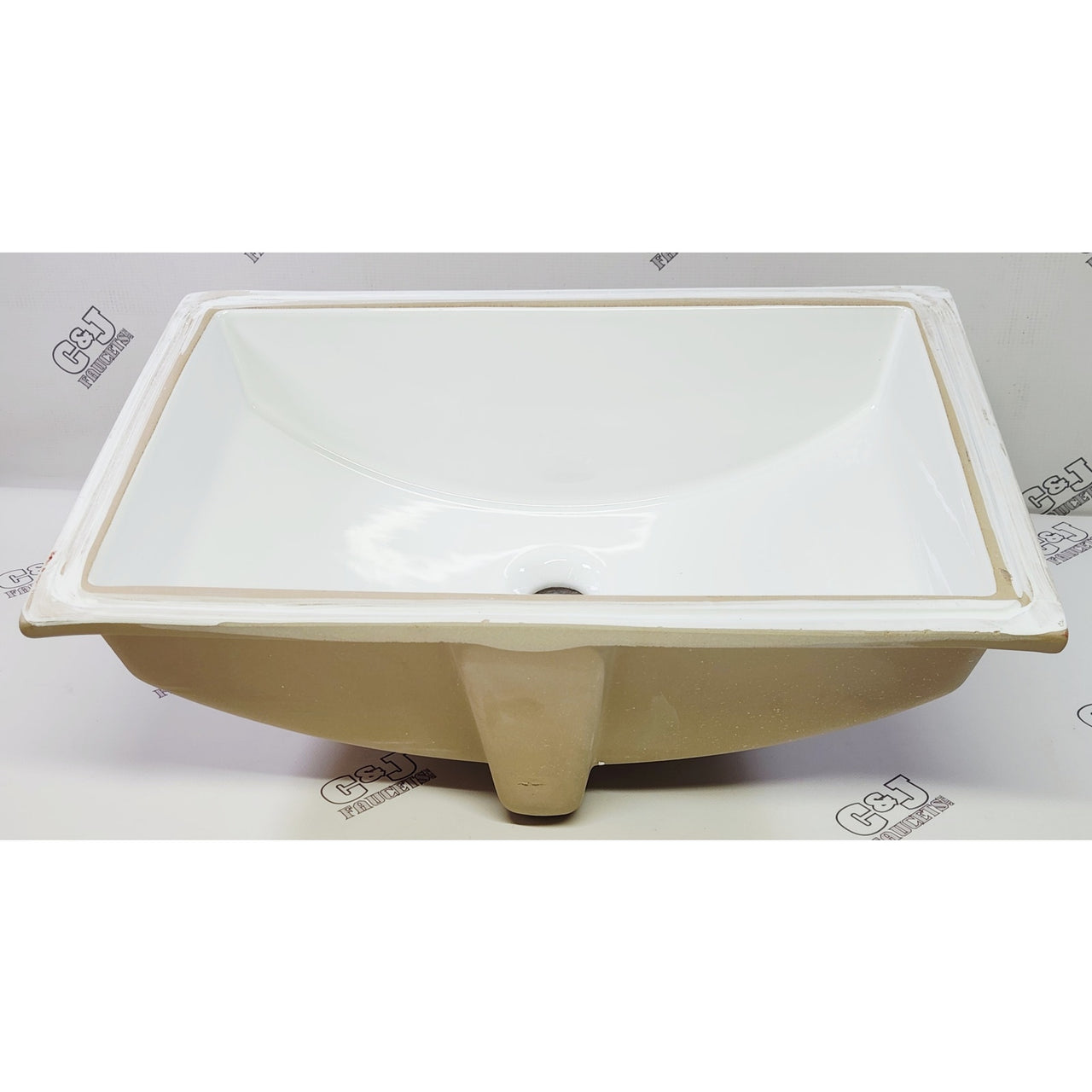 Fairmont Designs S-200WH Rectangular Ceramic Bathroom Sink - White