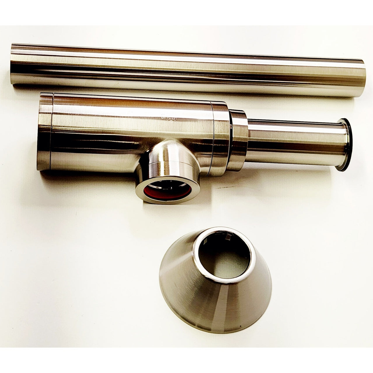 Brizo BT041142-NK 12" Bottle Trap with Flange - Luxe Nickel