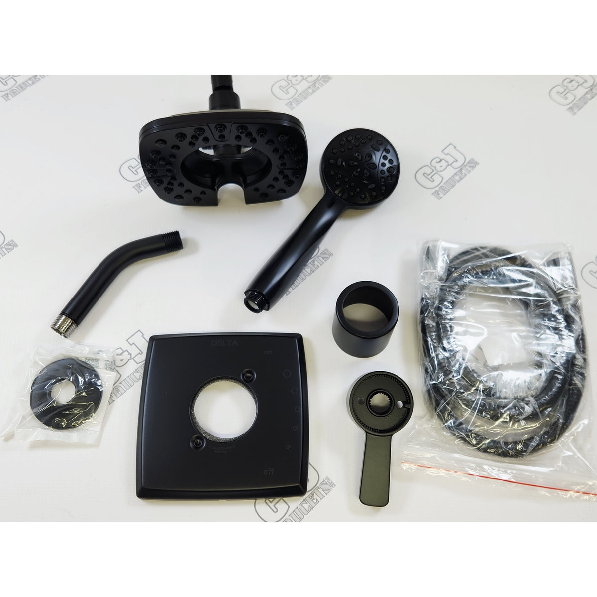 Delta T17264-BL-I Ashlyn Monitor 17 1.75 GPM In2ition Shower Trim - Matte Black
