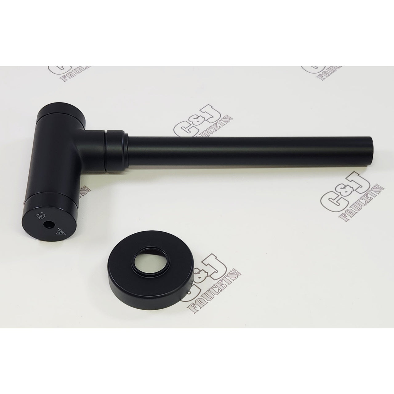 DXV D35700030.243 Modulus Round Brass Bottle P-Trap - Matte Black