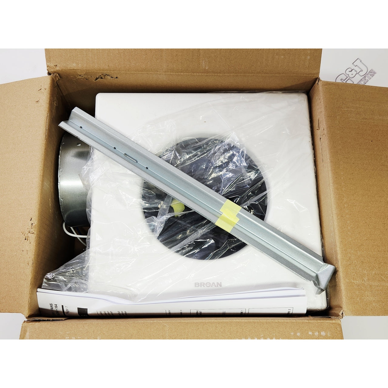 Broan 162M 70 CFM 4 Sone Ceiling Mounted Bath Fan - White READ