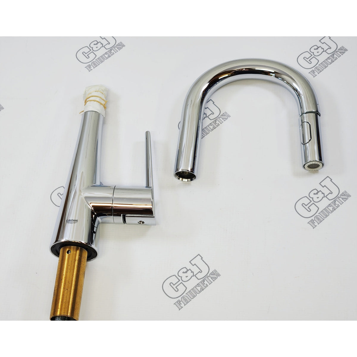 Grohe 32283003 Zedra 1.75 GPM Pull Down Bar Faucet - Starlight Chrome READ