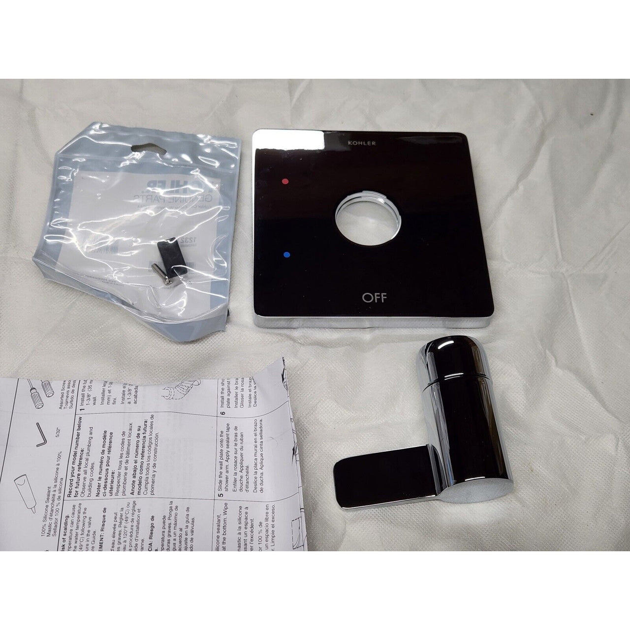 Kohler TS23501-4-CP Parallel Rite-Temp Shower Valve Trim - Polished Chrome