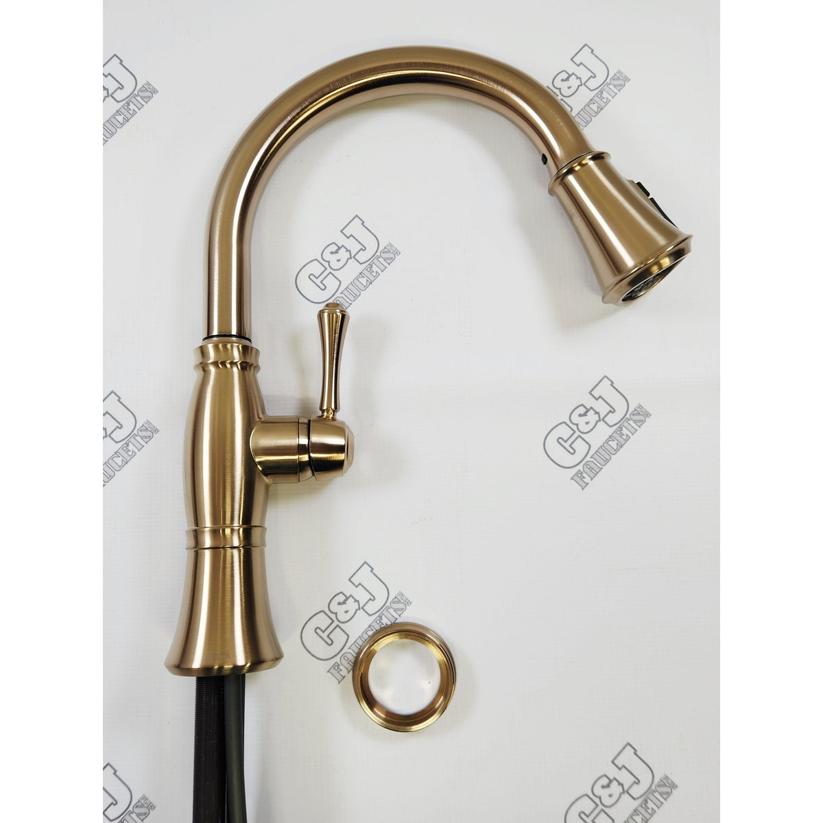 Delta 9197-CZ-PR-DST Cassidy 1.8 GPM Kitchen Faucet - Lumicoat Bronze READ