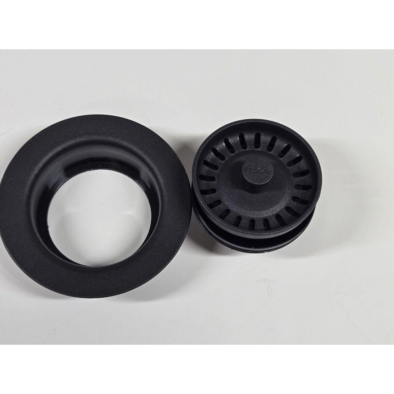 Elkay LKQD35BK Polymer Disposer Flange with Removable Basket Strainer - Black