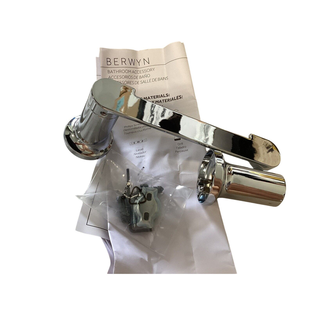 Signature Hardware 482827 Berwyn Wall Mounted Toilet Paper Holder - Chrome
