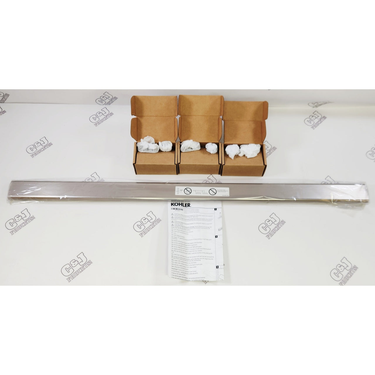 Kohler 97626-BNK Choreograph 36" Shower Barre - Anodized Brushed Nickel
