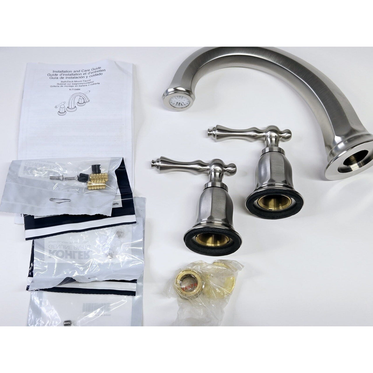 Kohler T13494-4-BN Kelston Deck Mounted Roman Tub Filler - BN *READ