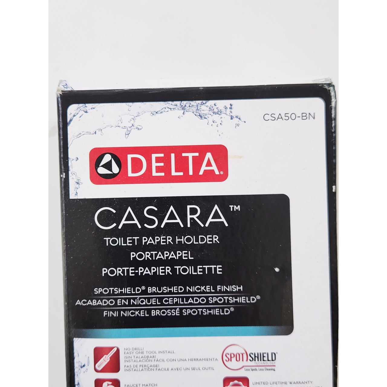 Delta CSA50-BN Casara Bathroom Wall Mount Toilet Paper Holder - Brushed Nickel