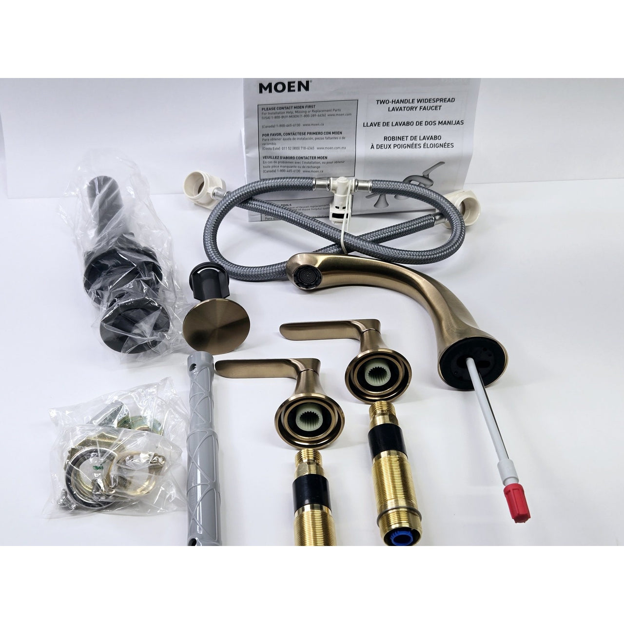 Moen 84517BZG Findlay 8" Widespread Bathroom Faucet - Bronzed Gold