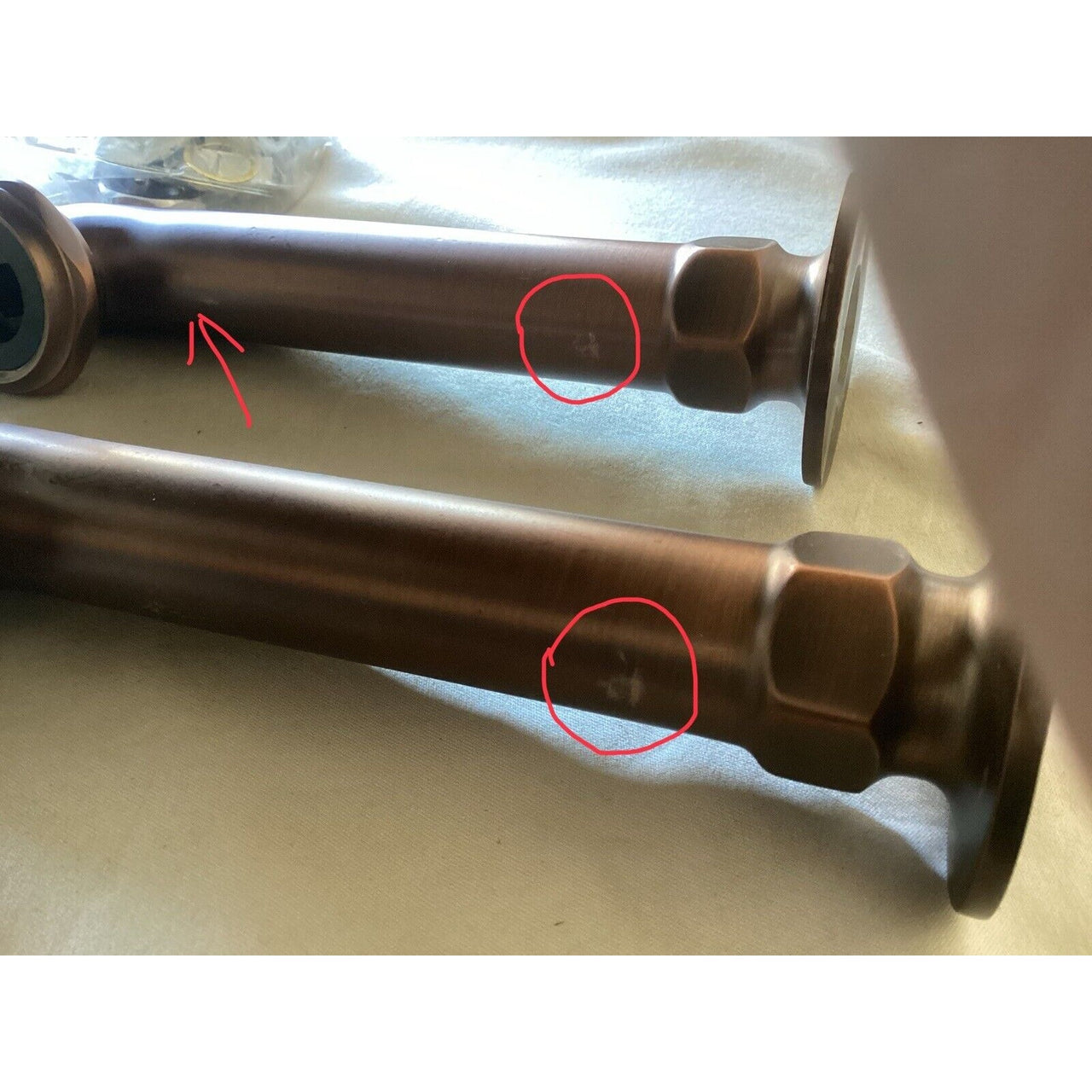 Signature Hardware 114307 6" Deck Mount Couplers - Oil Rubbed Bronze *READ