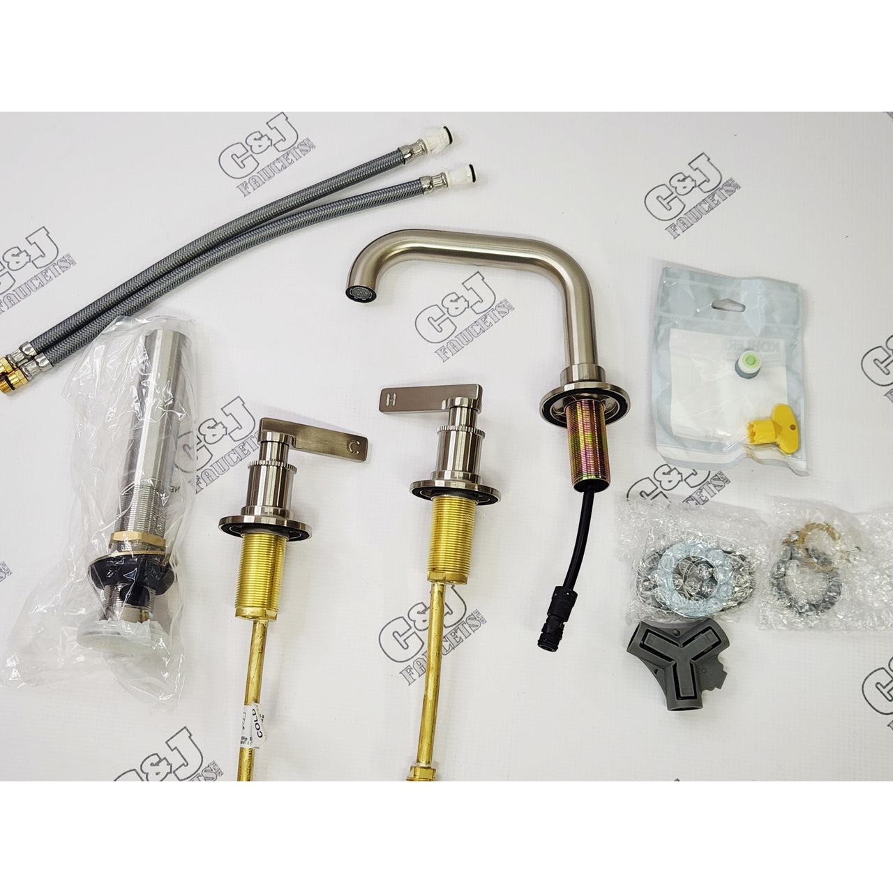 Kohler 35908-4-BN Castia Widespread Bathroom Faucet - Brushed Nickel READ2