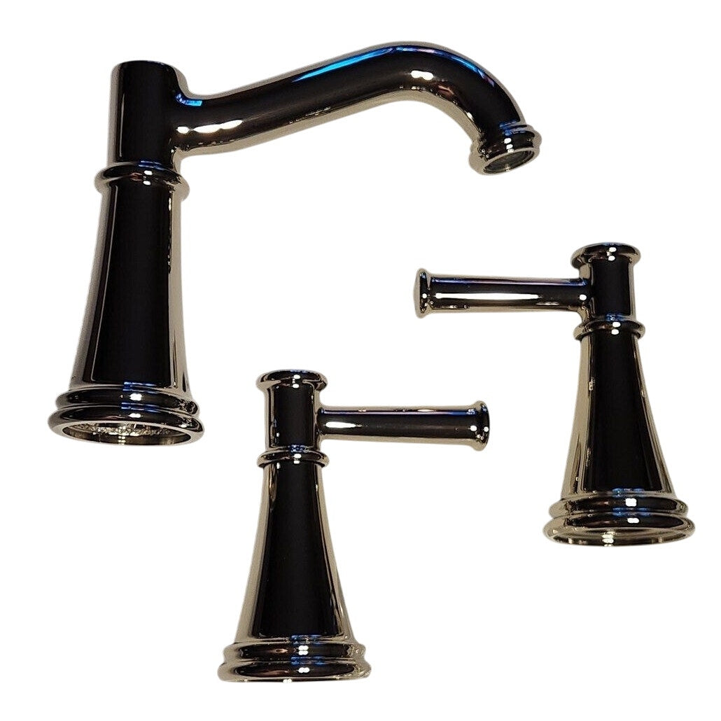 Moen T6405NL Belfield 2-Handle Widespread Bath Faucet, No Valve -Polished Nickel