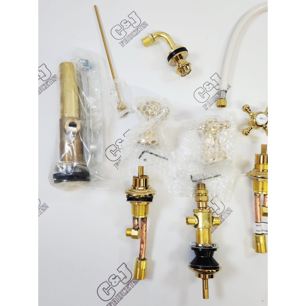 Kingston Brass KB4322BX Metropolitan Widespread Bidet Faucet-Polished Brass READ