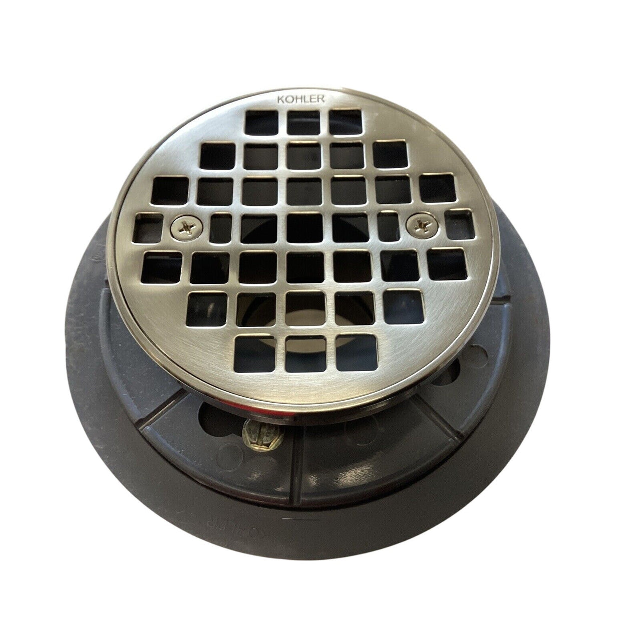 Kohler 9135-BN Clearflo Round Design Tile-In Shower Drain-Vibrant Brushed Nickel