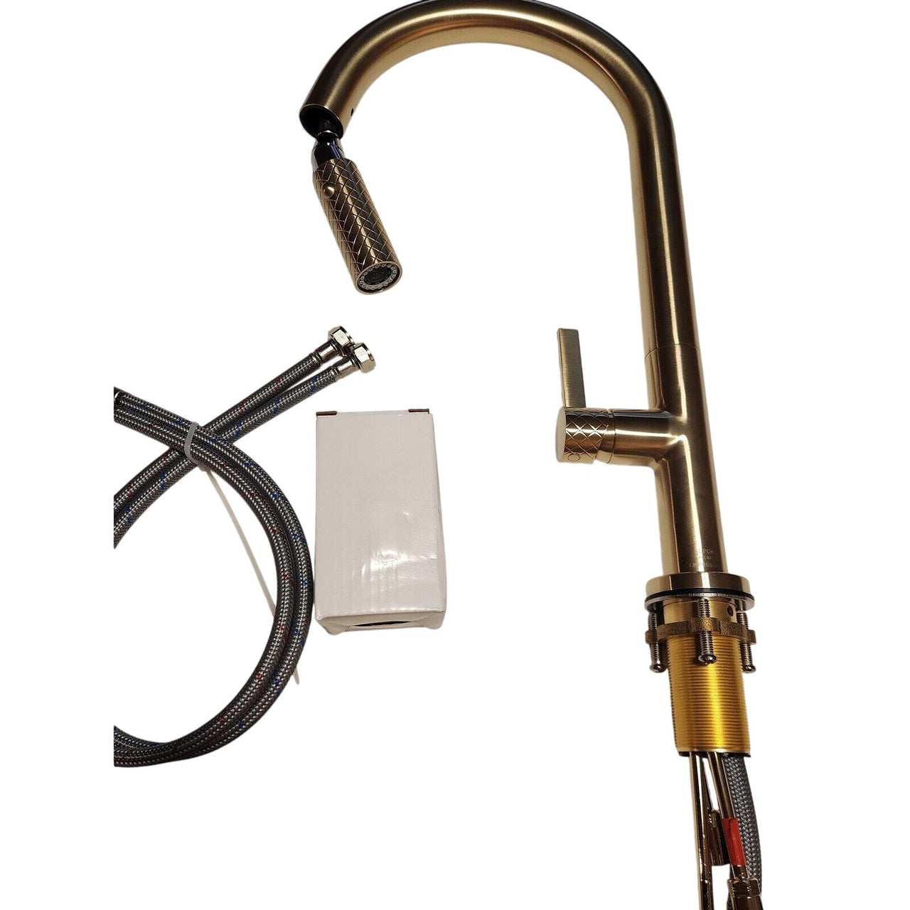 Rohl TE55D1LMAG Tenerife Single Handle Kitchen Faucet w/ Sprayer - Antique Gold