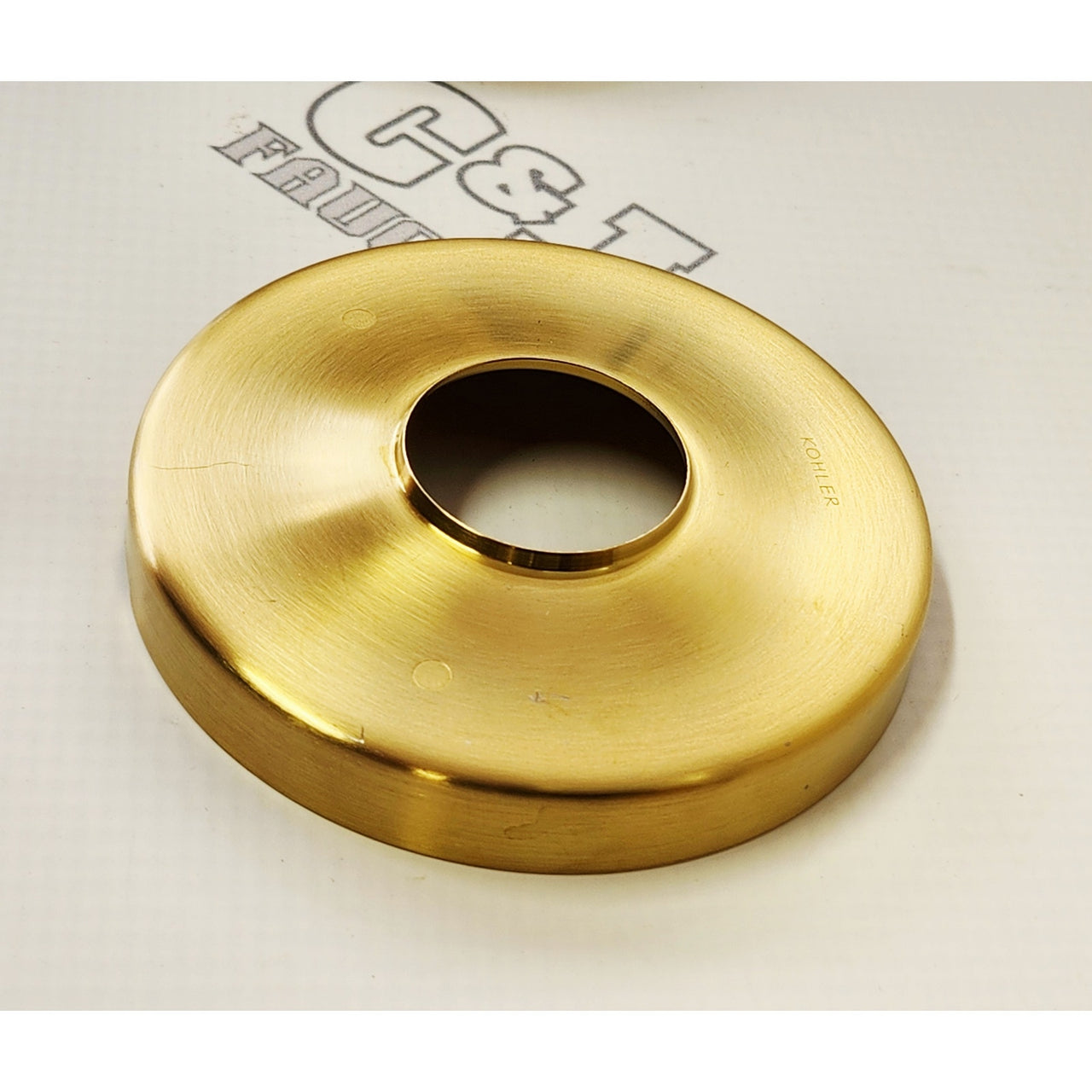Kohler 1036310-2MB Purist Valve Trim Replacement Escutcheon - Brushed Brass READ