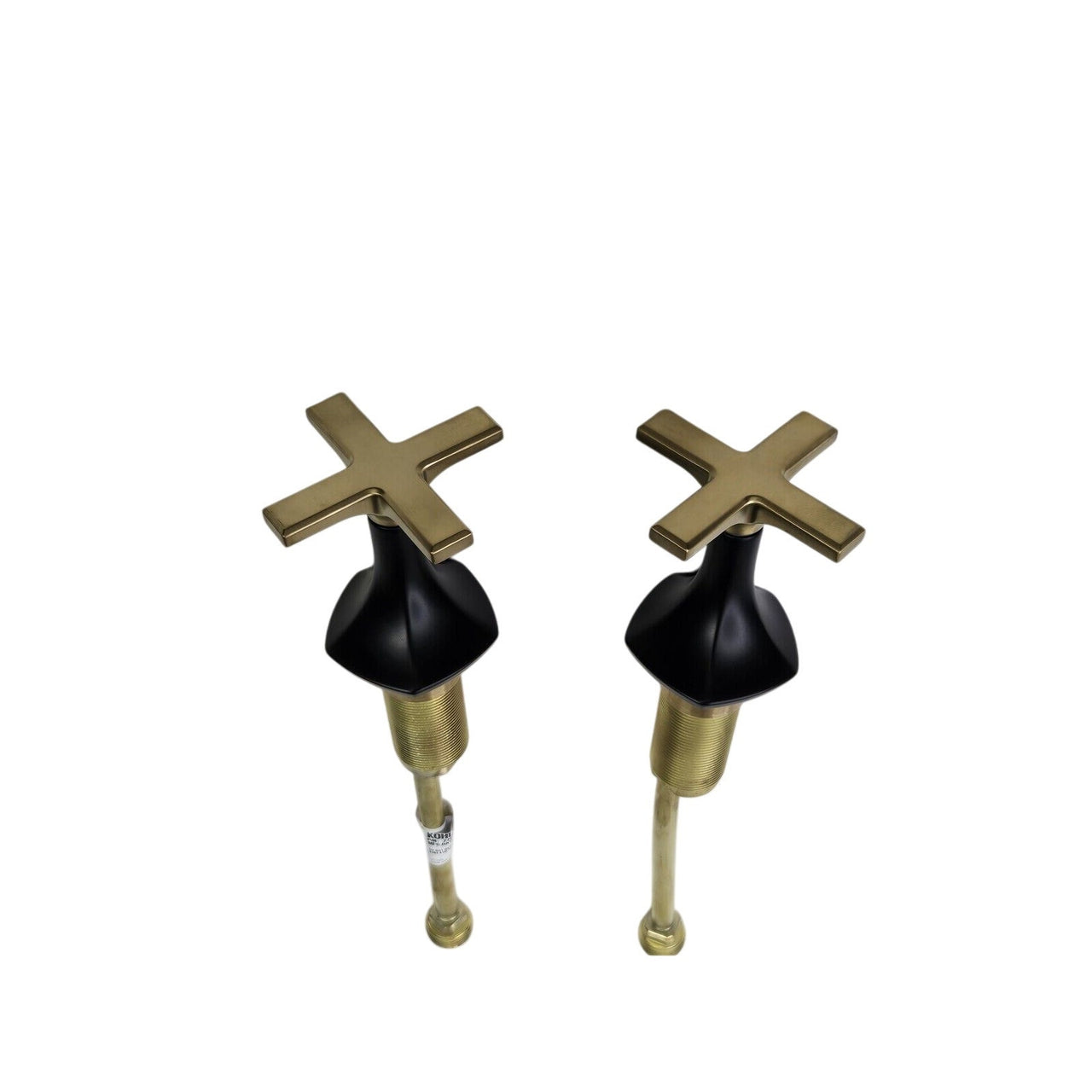 Kohler 27010-3-BMB Occasion Cross Handles for Bathroom Sink - Black/Gold *READ2
