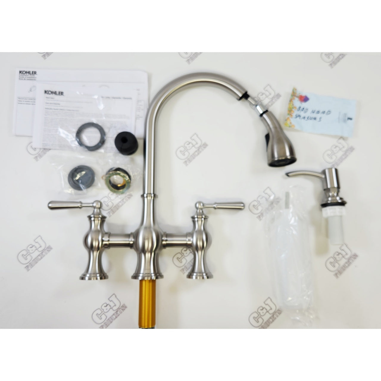 Kohler R21070-SD-VS Capilano Pull Down Kitchen Faucet - Vibrant Stainless READ