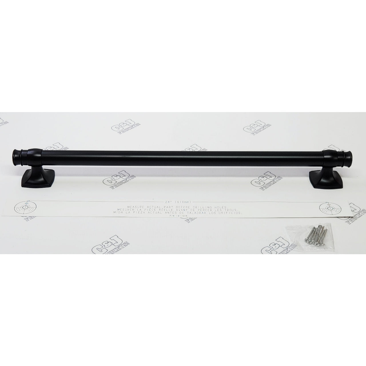 Kohler R27239-BL Arsdale 24 in Grab Bar - Matte Black