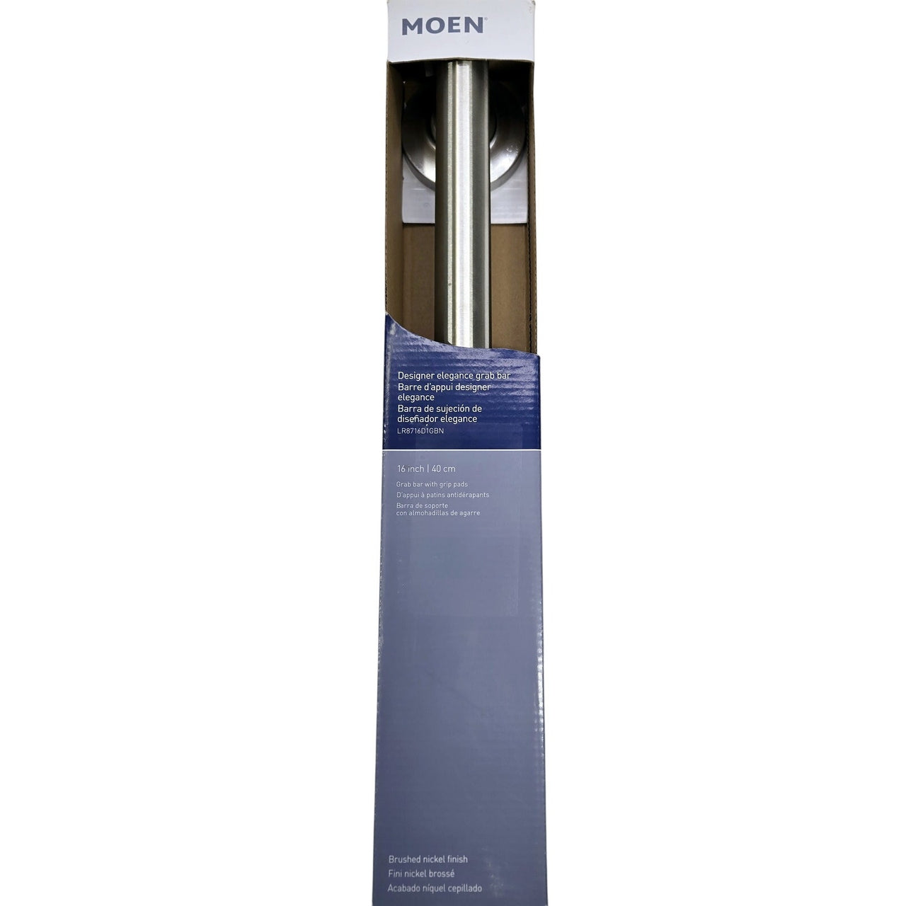Moen LR8716D3BN Home Care 16" x 1-1/4" Grab Bar - Brushed Nickel