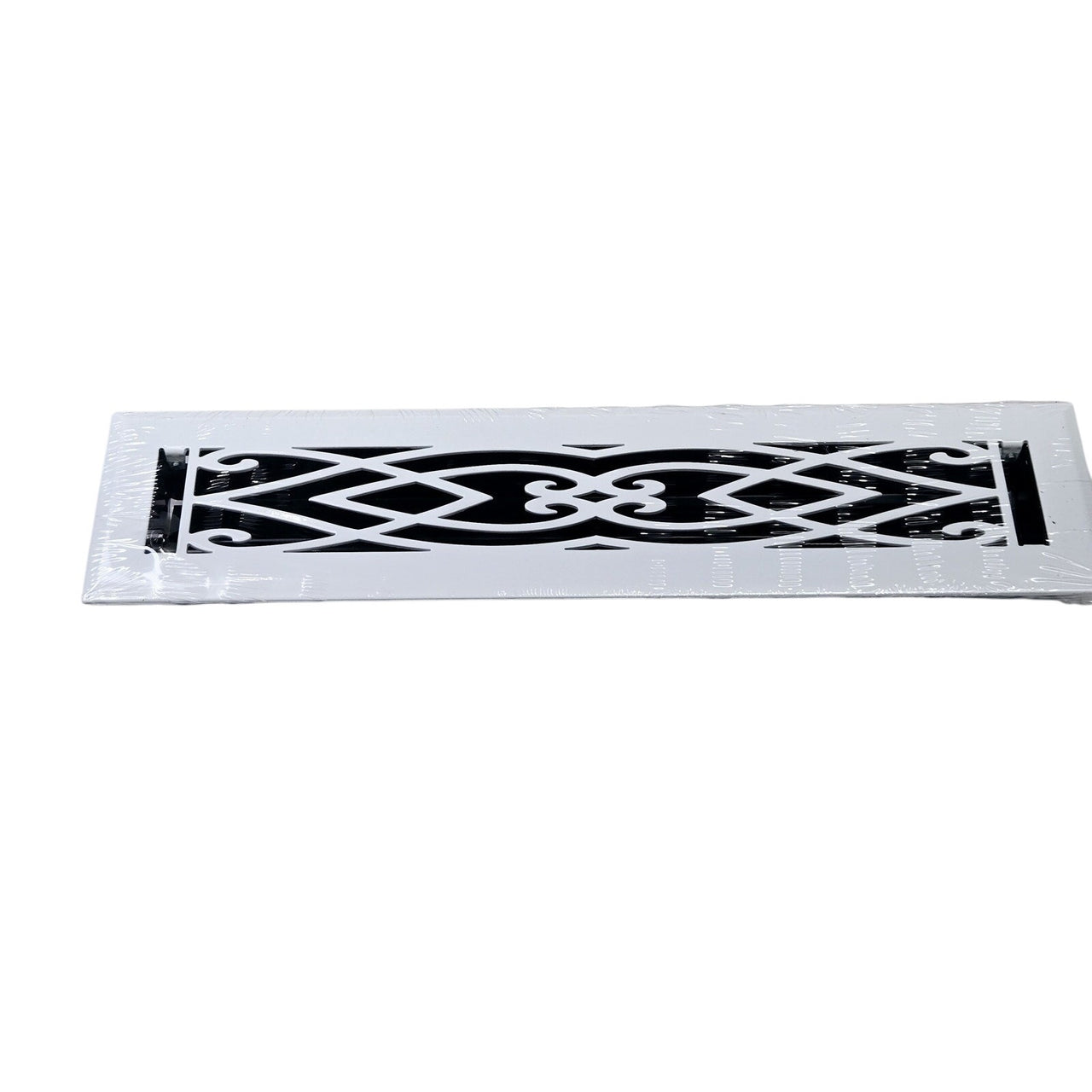 Signature Hardware 226105 Victorian Steel Floor Register- 2-1/4" x 14" - White
