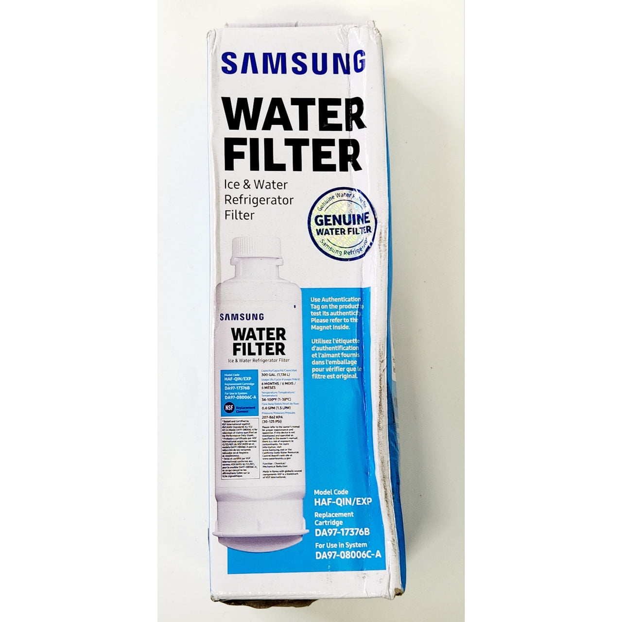 Samsung HAF-QIN Refrigerator Water Filter - White