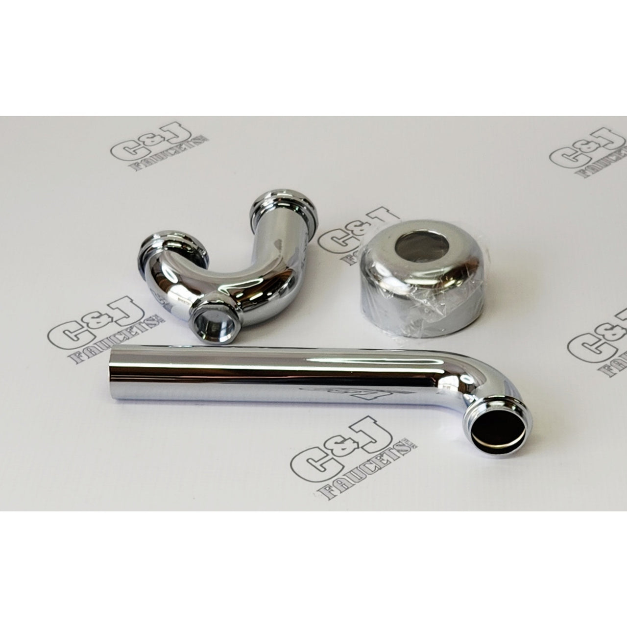 Proflo PFPTB400 11-1/8" Adjustable Tubular P-Trap - 1-1/4" Connections - Chrome