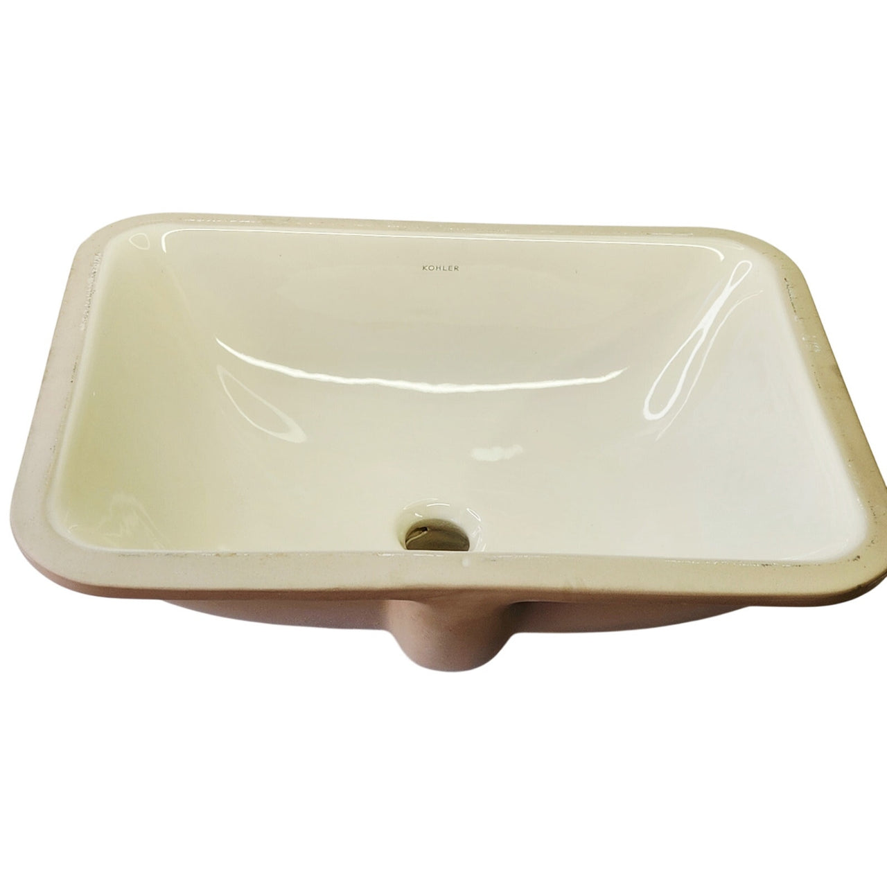 Kohler 20000-96 Caxton Rectangle 20-1/4" Undermount Bath Sink w/Overflow-Biscuit
