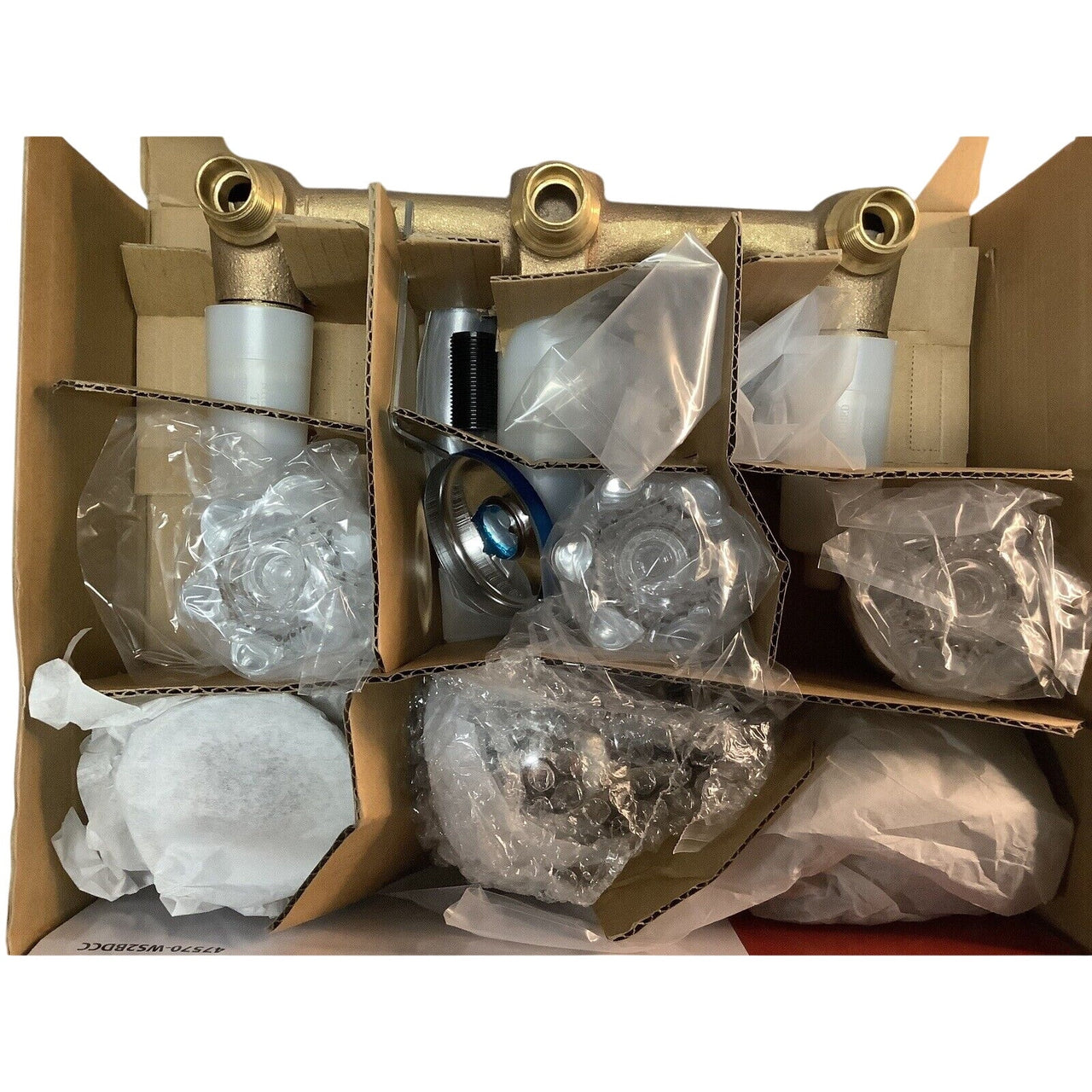 Pfister 801-WS2-BDCC Bedford 3-Handle/Spray Tub & Shower Faucet -Polished Chrome