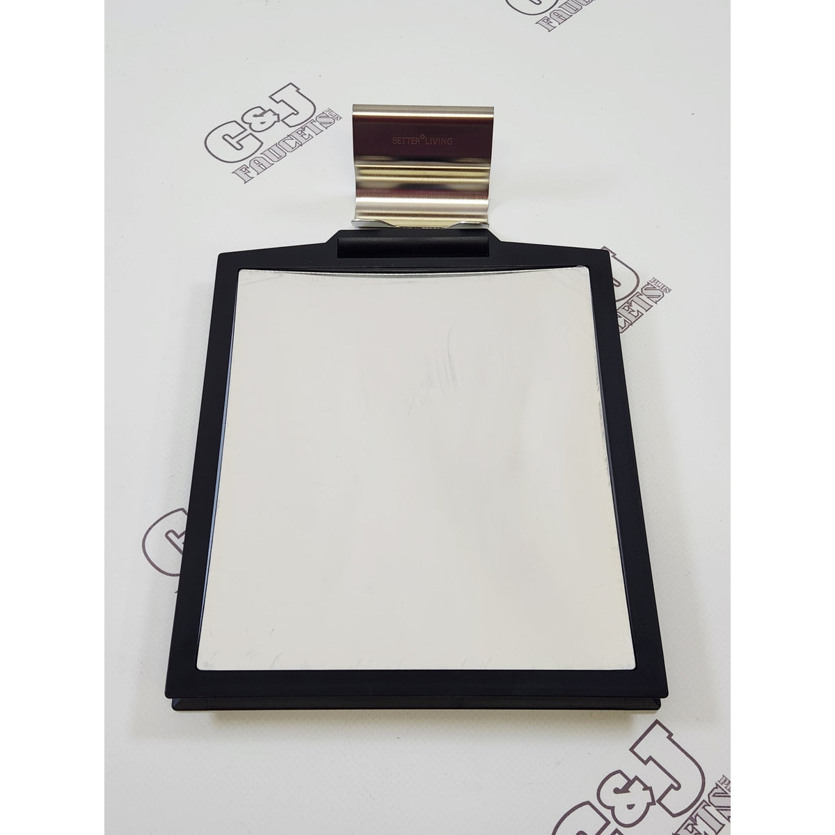 Better Living 13546 7-1/8" x 10-1/2" Magnifying Handheld Makeup Mirror - Black