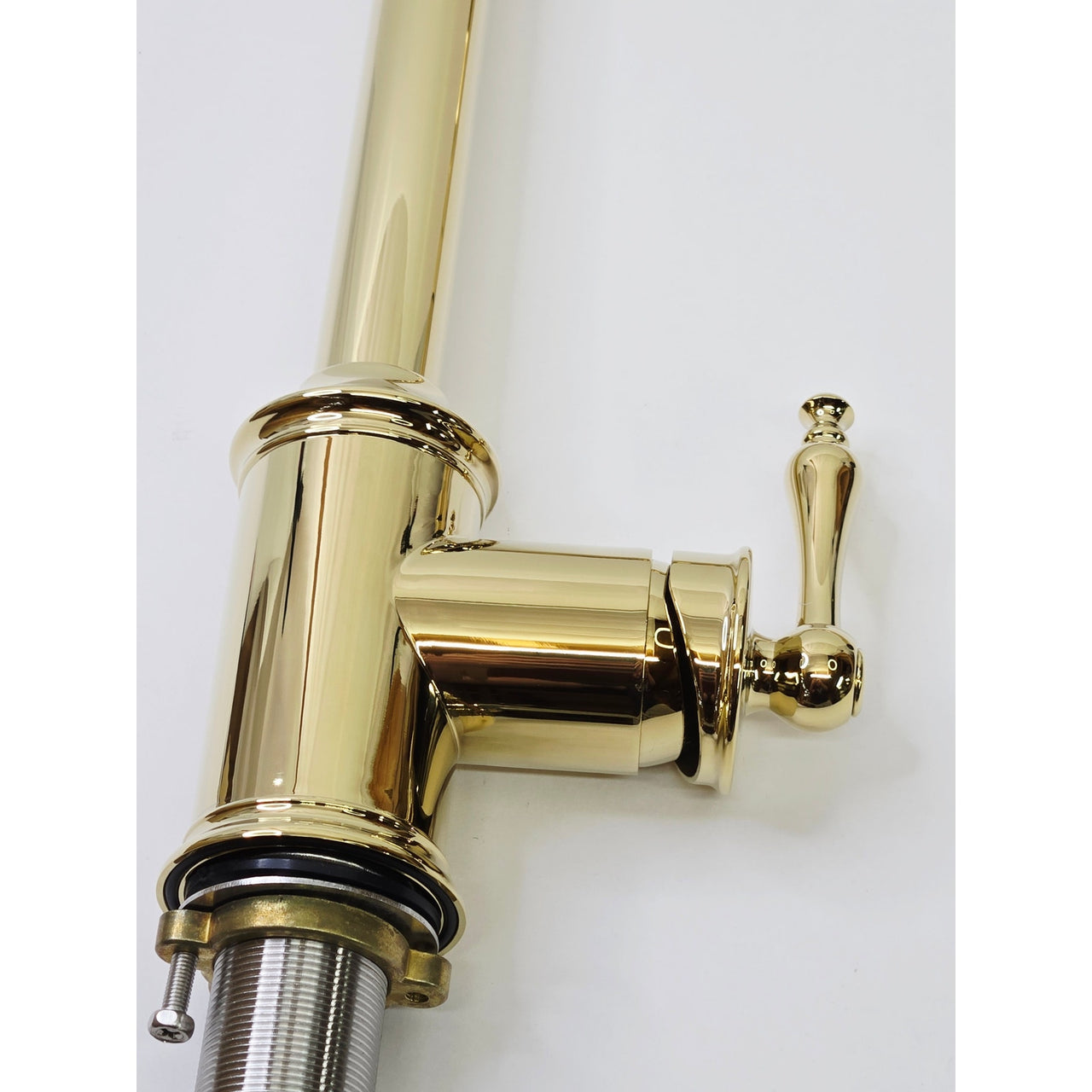 Signature Hardware 434084 Southgate Pull-Down Kitchen Faucet - Polished Brass