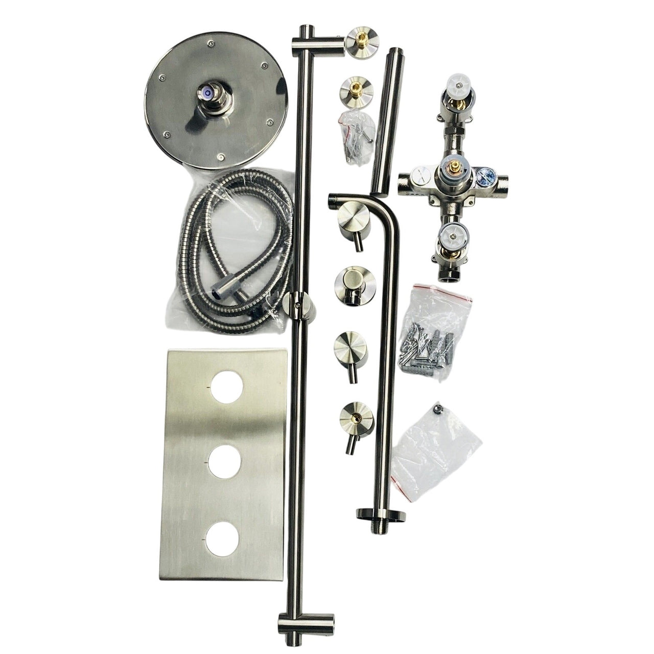 Signature Hardware 379999 Tosca Thermostatic Shower System - Brushed Nickel
