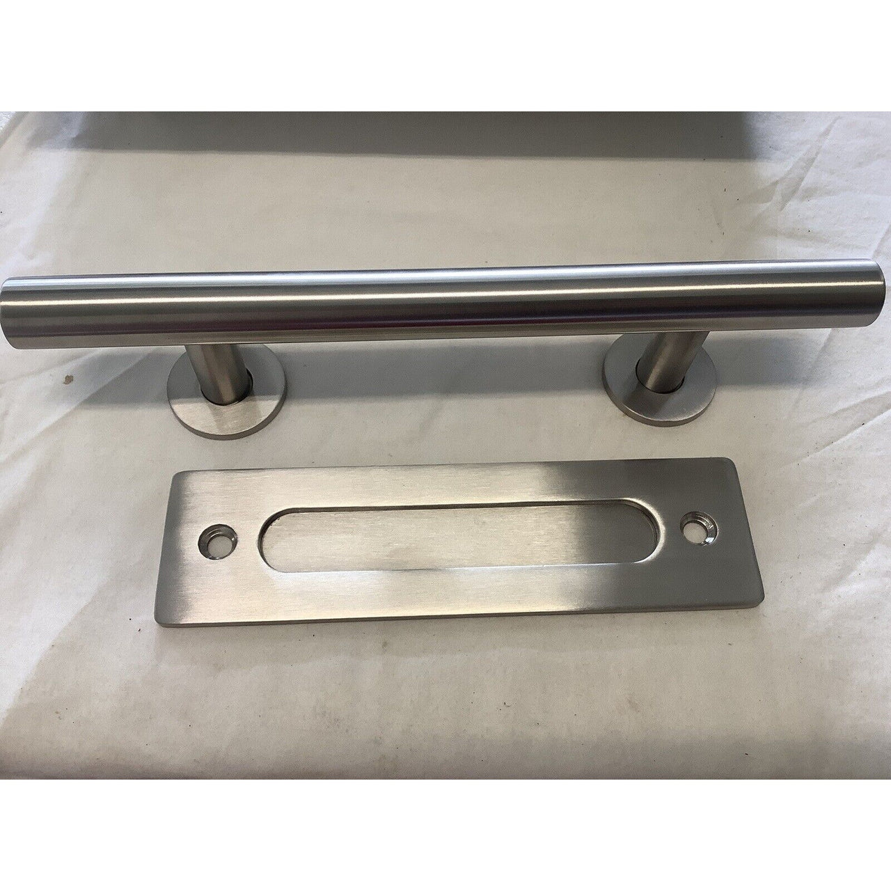 Signature Hardware 456468 Adleigh Sliding Barn Door Handle Pull -Stainless Steel