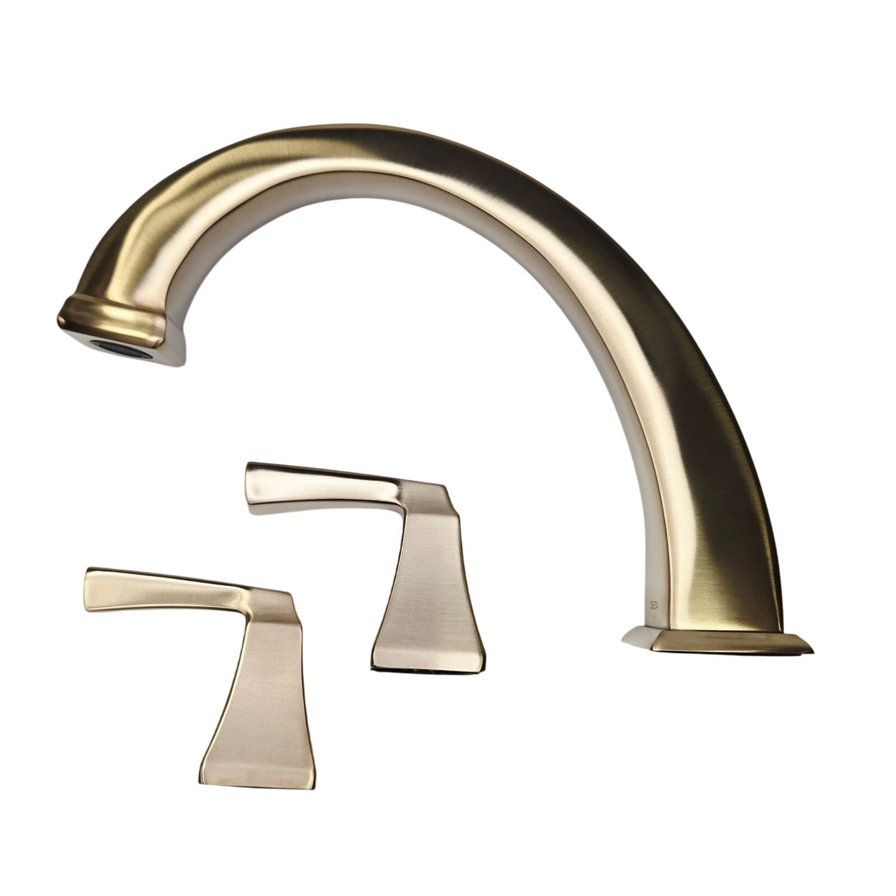 Delta T2751-CZ Dryden Deck Mounted Roman Tub Filler Trim - Champagne Bronze READ