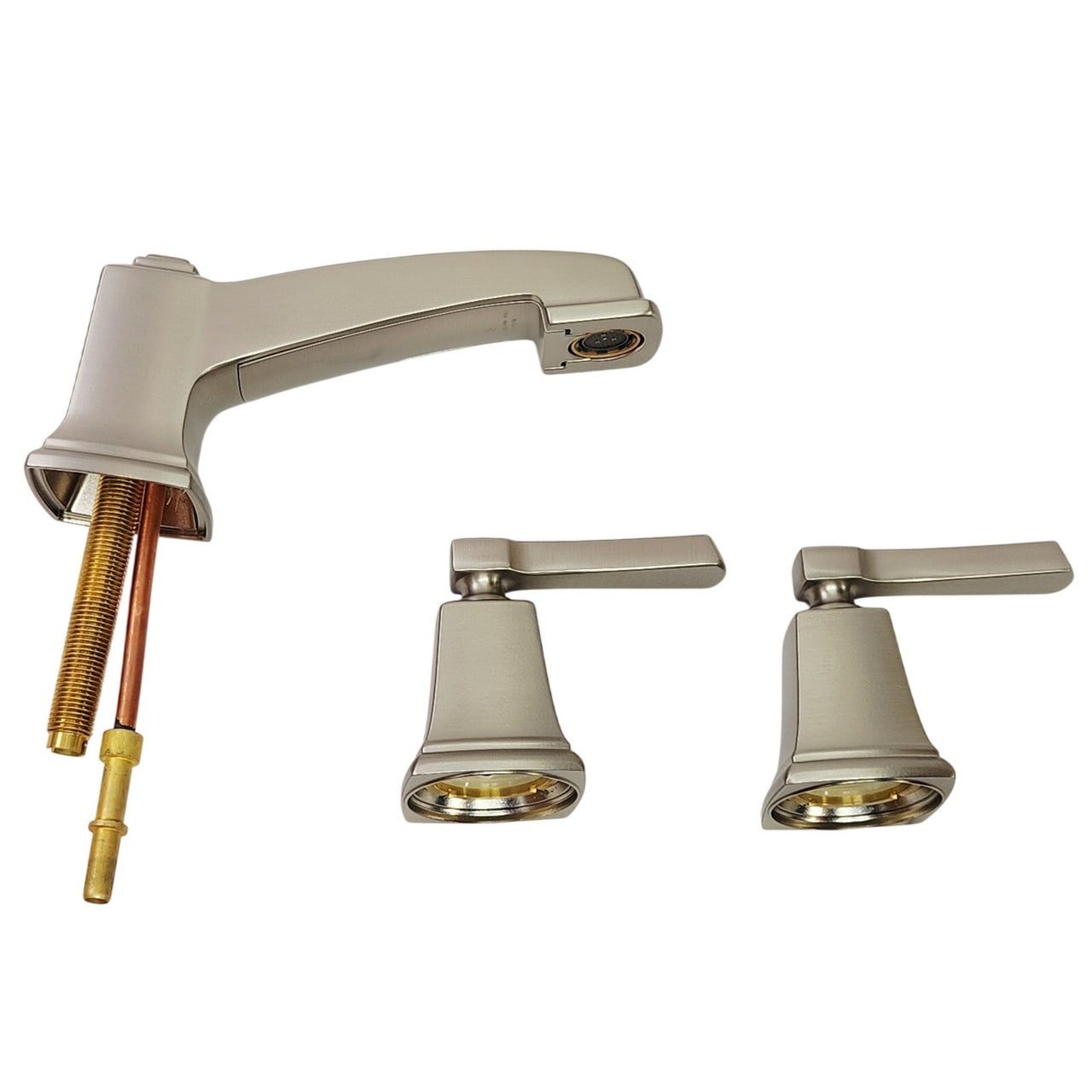 Moen WS84820SRN Boardwalk Two-Handle Widespread Bathroom Faucet - Brushed Nickel