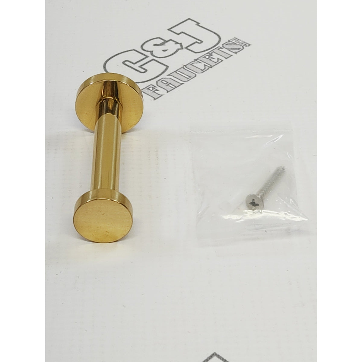 Alno A8982-PB Euro Bath 3" Bathroom Robe Hook Accessory - Polished Brass