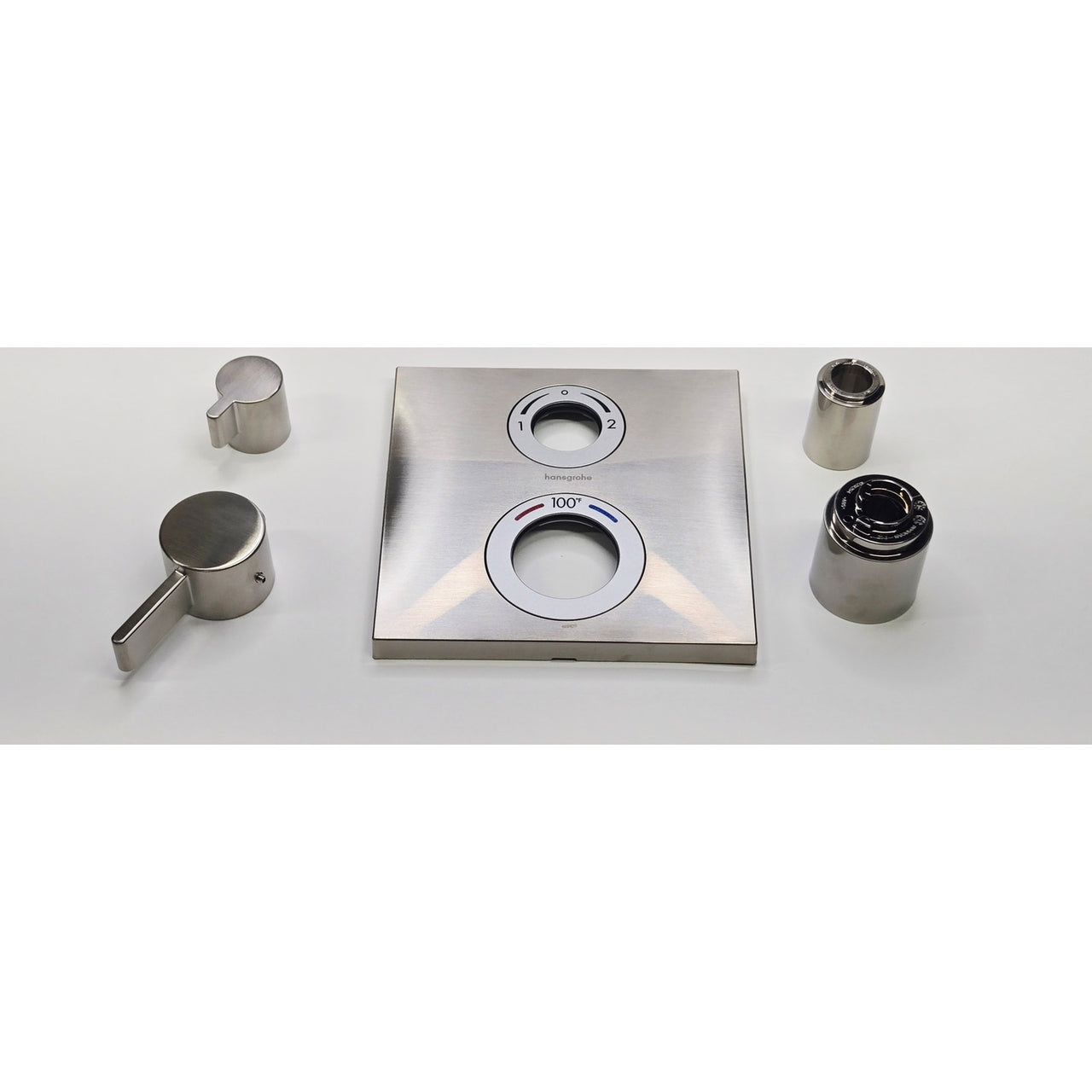 hansgrohe 15714821 Ecostat Square Valve Trim Only - Brushed Nickel READ