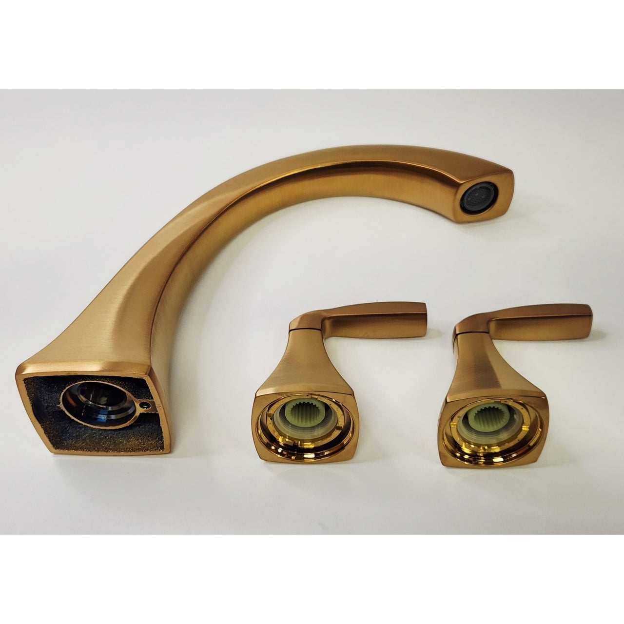Moen T693BG Voss Deck Mounted Roman Tub Filler Trim Less Valve - Brushed Gold
