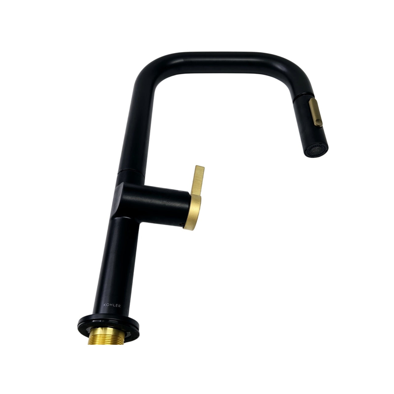 Kohler 28269-BMB Components 1.5 GPM Pull Down Kitchen Faucet - Black/Brass