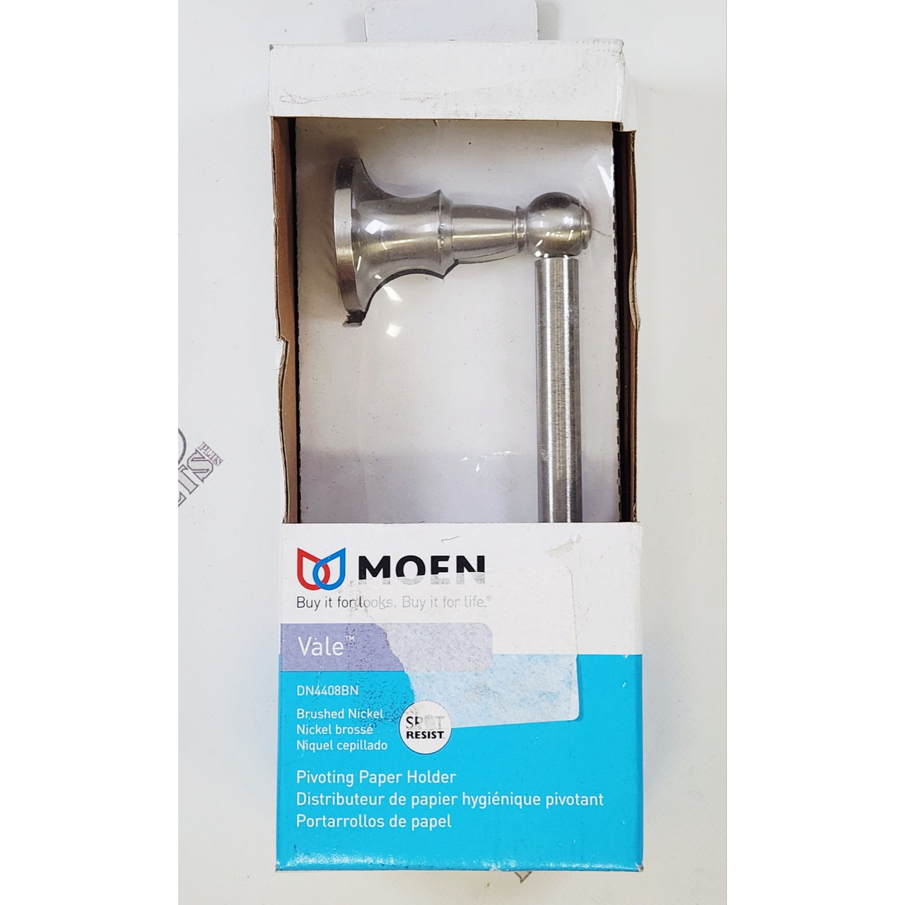 Moen DN4408BN Vale Pivoting Toilet Paper Holder - Brushed Nickel