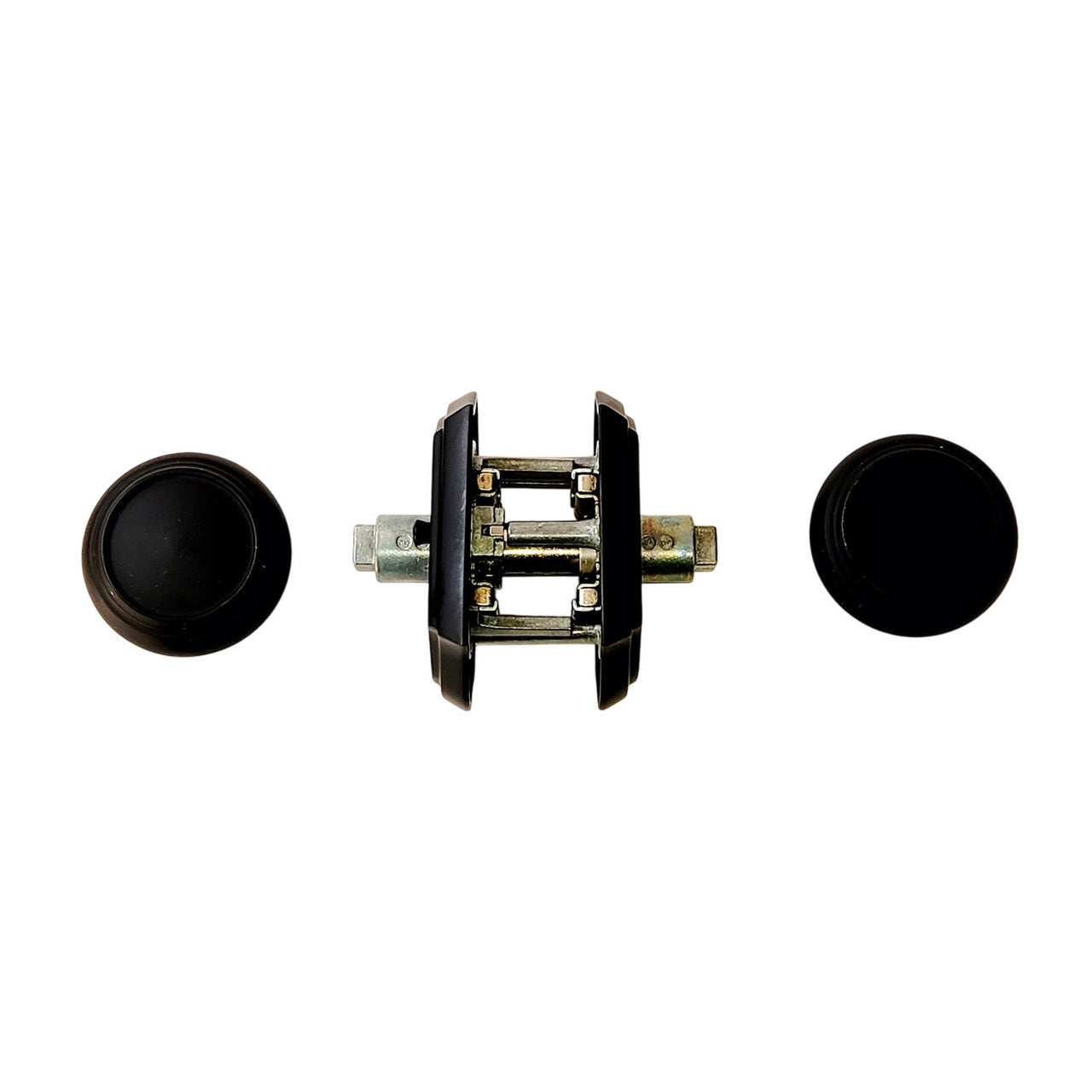 Baldwin PV.TRA.TAR.190.6L.DS Reserve Arch Rose Privacy Knob Set - Satin Black