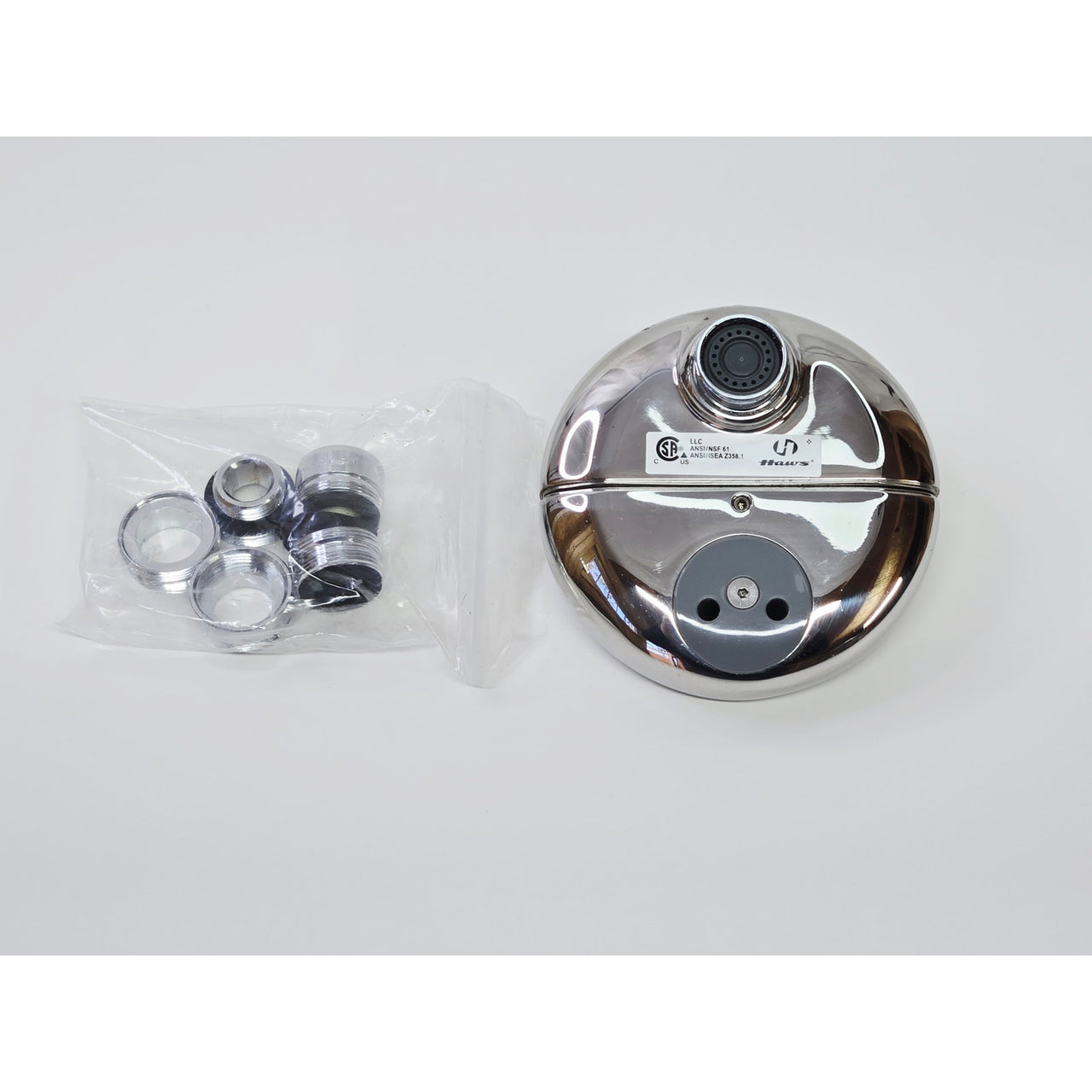 Haws 7620 Axion eyePOD Faucet-Mounted Eyewash - Polished Stainless Steel