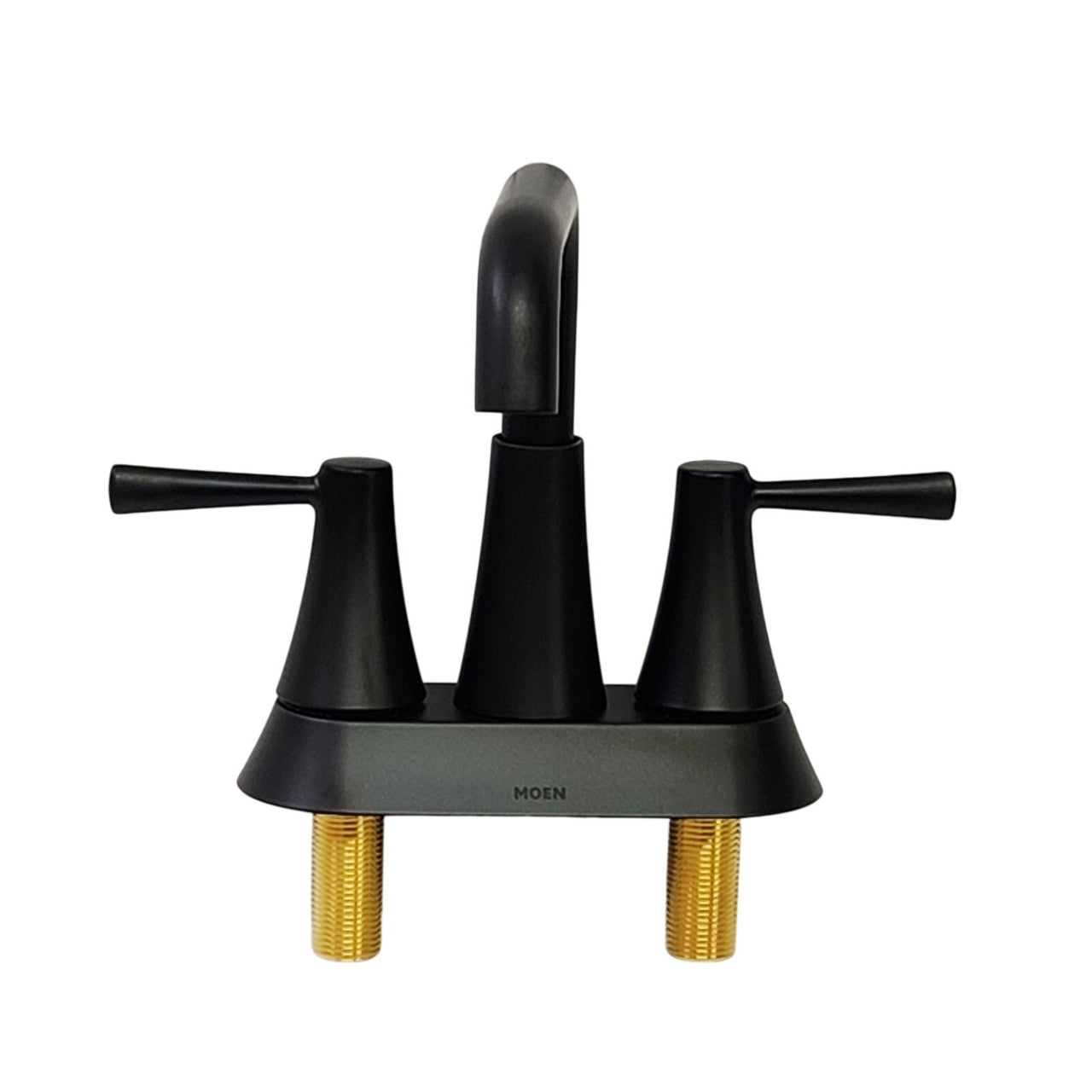 Moen 84025BL Ronan 4" Centerset 2-Handle Bathroom Sink Faucet - Matte Black