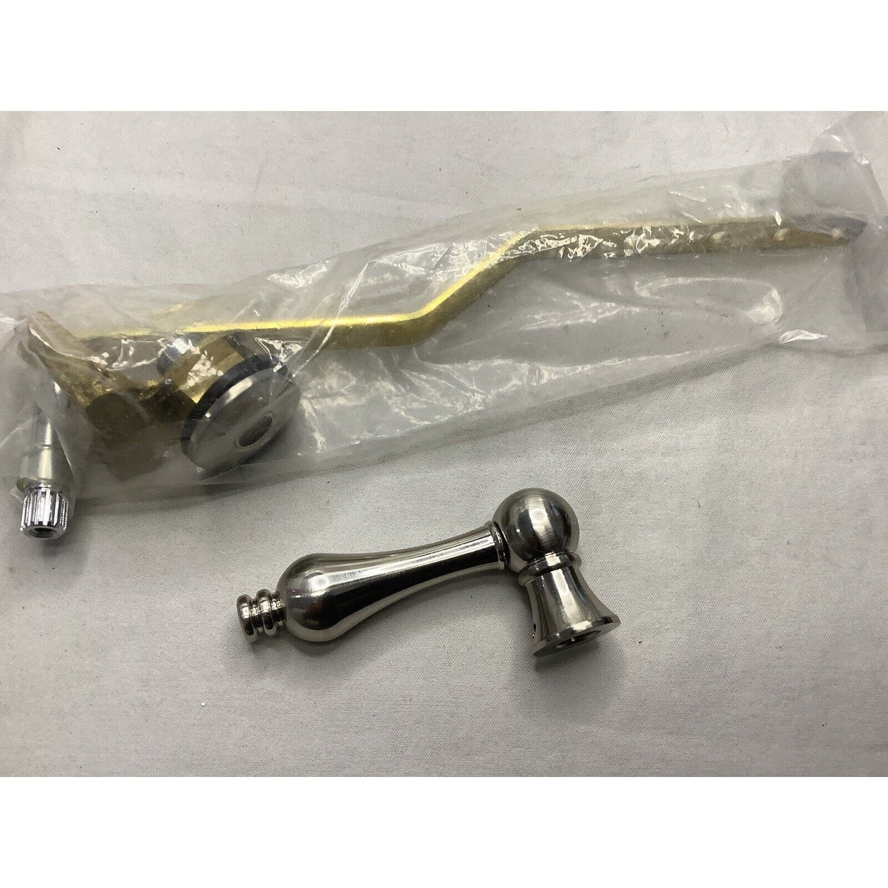 Signature Hardware 347440 Traditional Brass Toilet Tank Handle - Brushed Nickel
