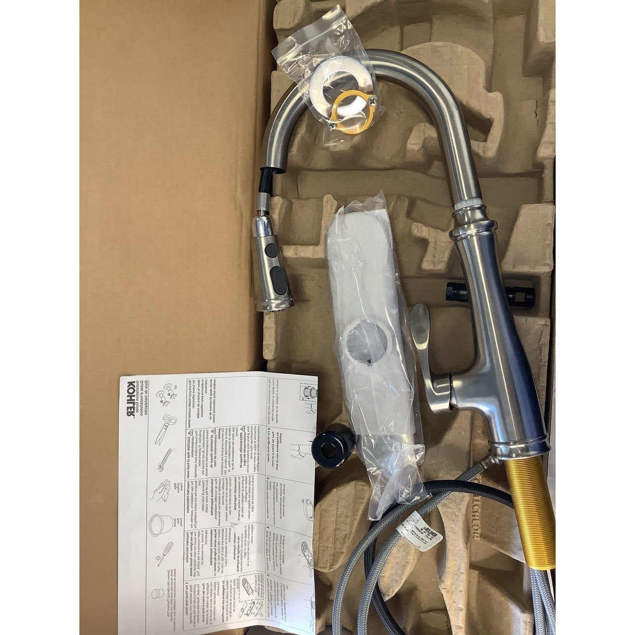 Kohler 560-VS Bellera Pull-down Kitchen Faucet - Vibrant Stainless